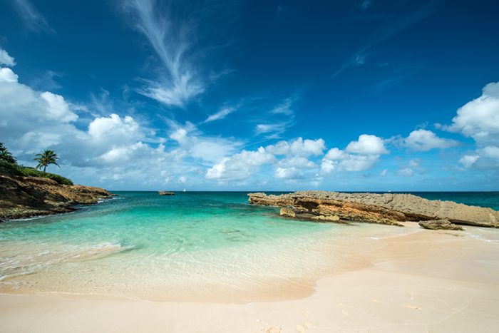 Anguilla island sandy beach