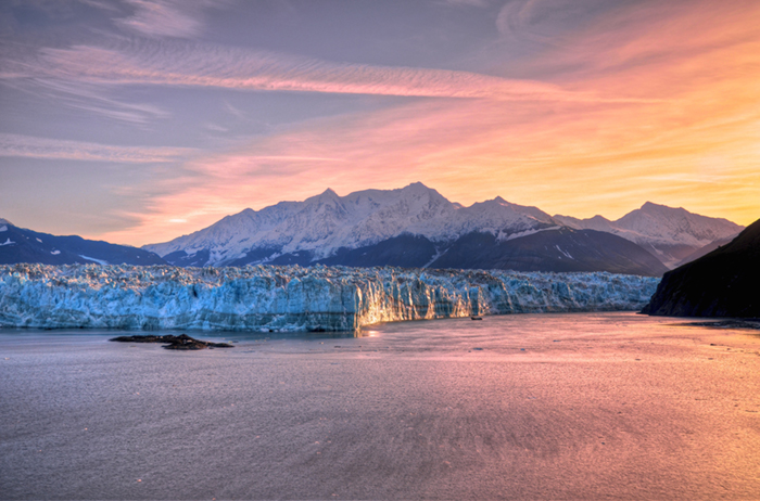 Hubbard Glacier sunrise