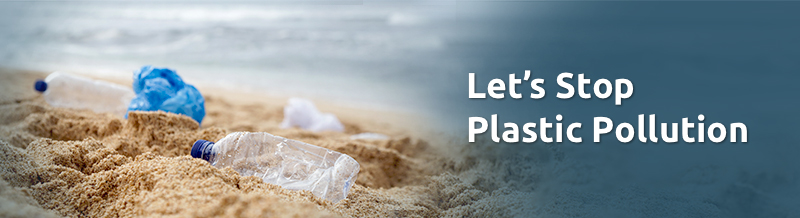 Let's stop plastic pollution banner