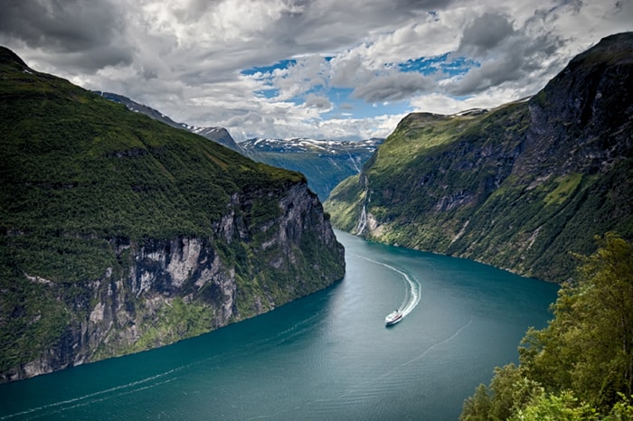 Norway yacht charter through afjord