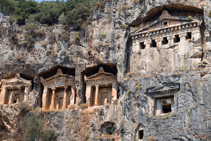 Rock tombs in Fethiye