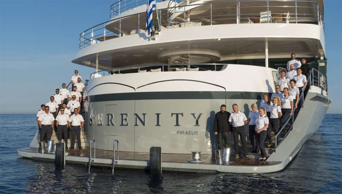 Yacht Serenity name display